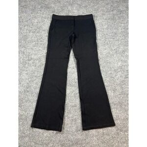 Bcbg Max Azria Dress Pants Womens 2 Black Stretch Flat Front Flare Leg Formal